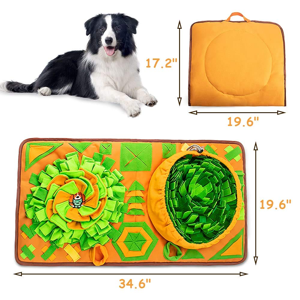 AWOOF Tapis Snuffle Chien Grand – rangement pliable et facile à déplacer.