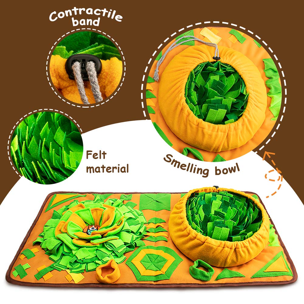 AWOOF Tapis Snuffle Chien Grand – base antidérapante assure la stabilité.
