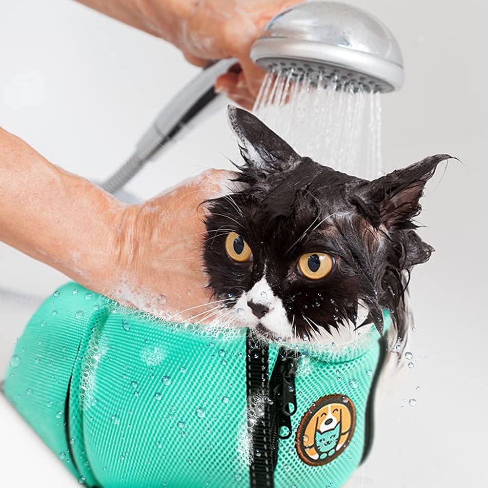 AWOOOF sac toilettage chat, fermetures à glissière sécurisées pour une utilisation fiable