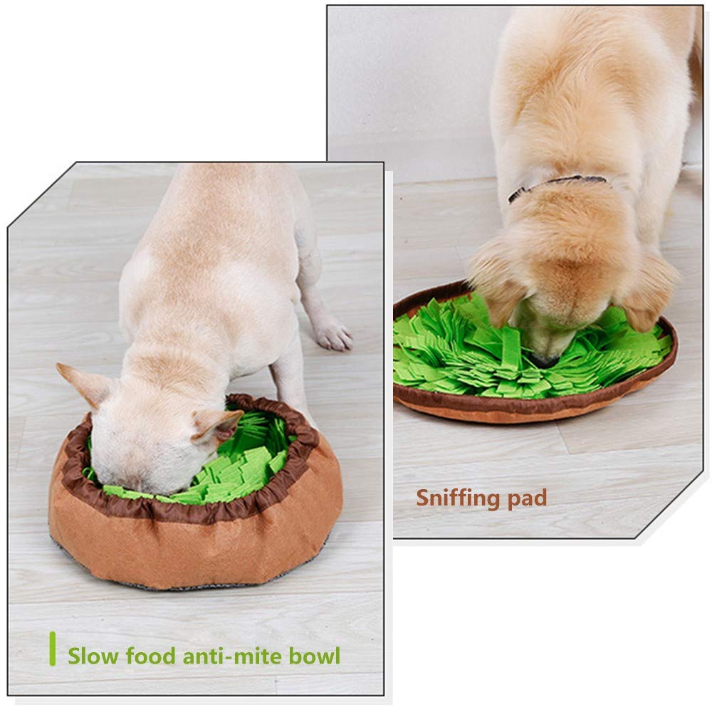 AWOOF Snuffle Mat pliable se transforme en bol pratique