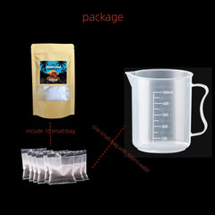AWXZOM sel bain crabe hermite – tasse-mesure 500 ml pour doser facilement.