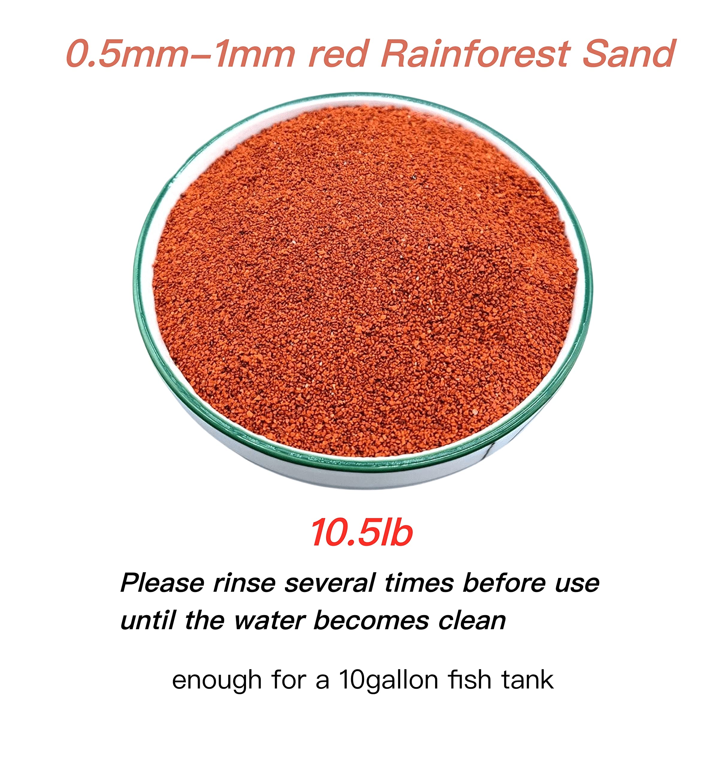 AWXZOM substrat d'aquarium en sable rouge, stabilise le fond.