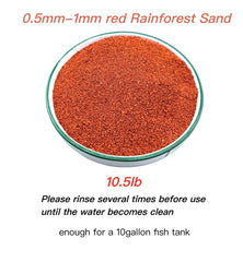 AWXZOM substrat d'aquarium en sable rouge, stabilise le fond.