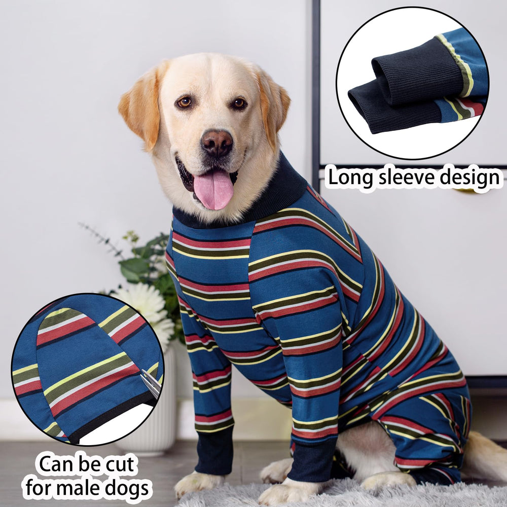 Axcimond Combinaison Recovery Chien vue arrière, protection des zones blessées
