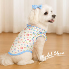 AXIIJGL chemise chien petit volants col — look girly et confortable