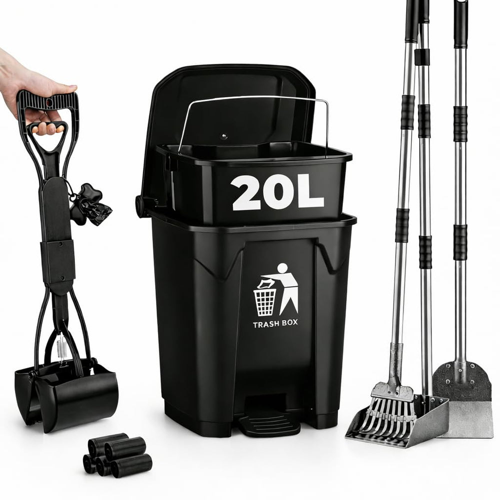 Poubelle AXINCANAAN 20L pour exterieur, gardant les odeurs hors de vue