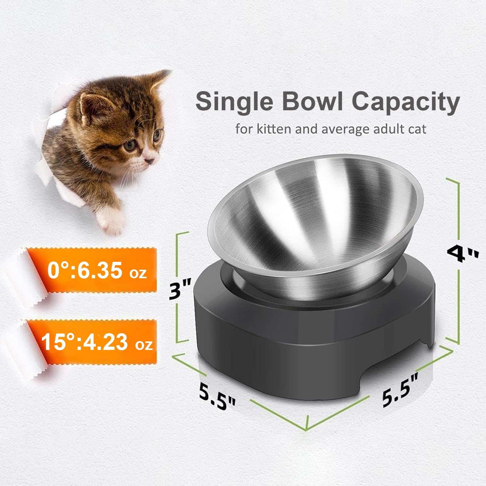 AYADA bol chat lave-vaisselle compatible, entretien rapide