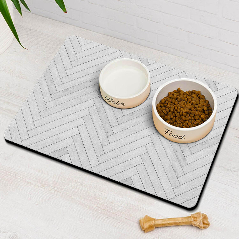 Ayiashiab - tapis alimentation chien absorbant pour repas propres.