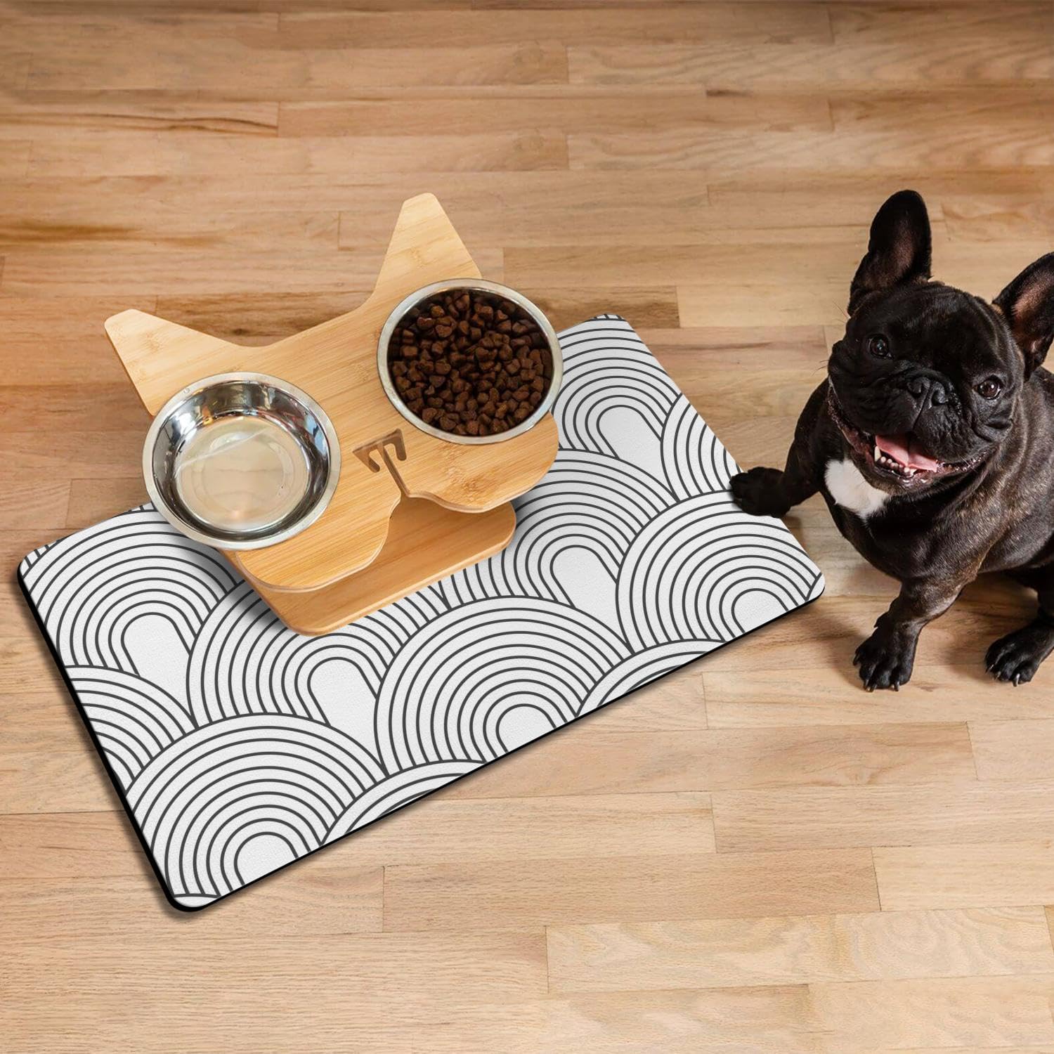 Tapis Ayiashiab bohème-design, apporte une touche décorative tout en pratique.