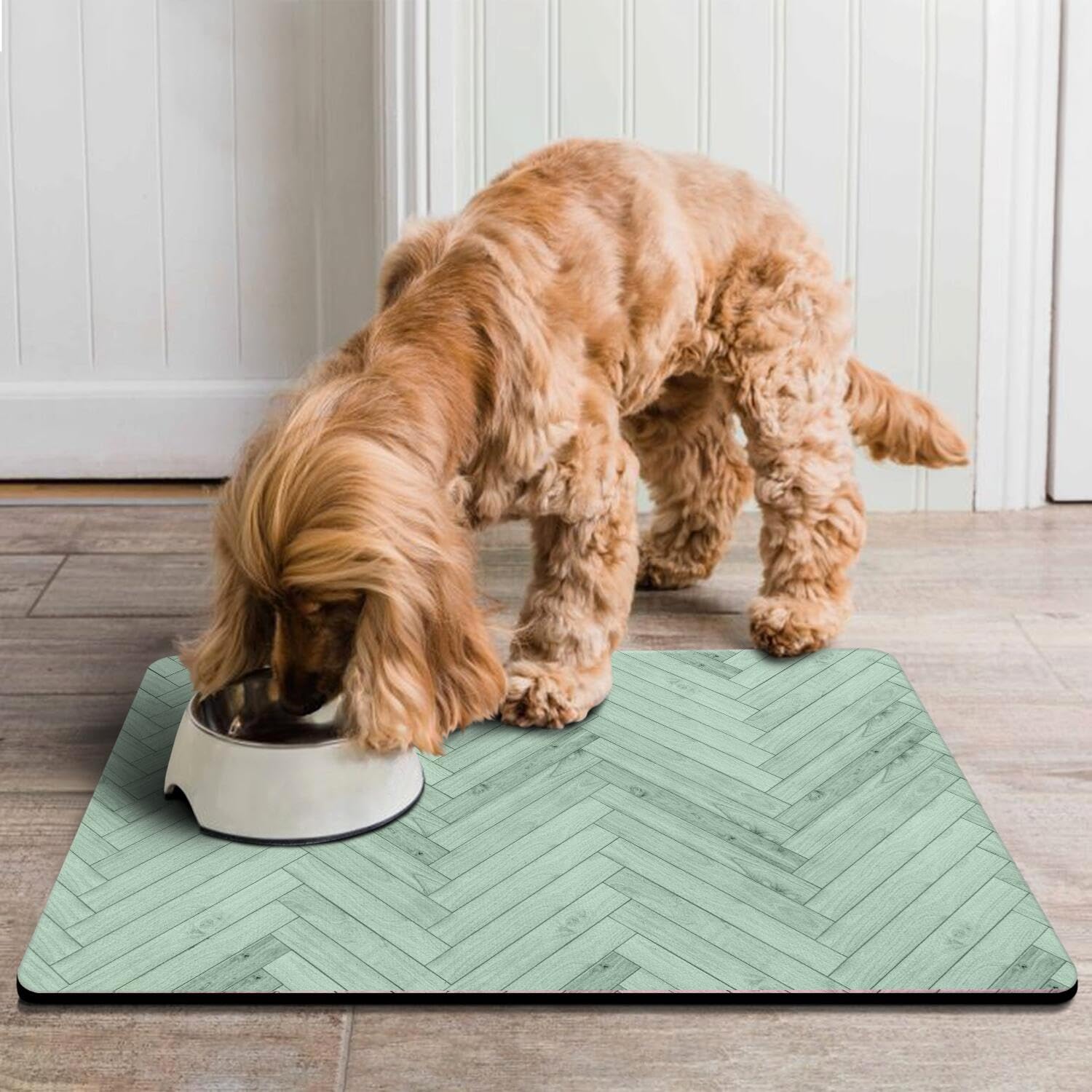 Tapis boho éco-responsable d'Ayiashiab pour un espace animalier élégant