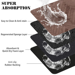 Tapis Ayiashiab eau chien anti-fuite, protège le sol.
