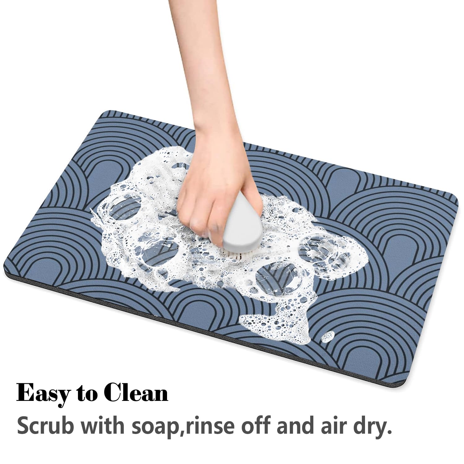 Tapis Ayiashiab multifonction, parfait sous gamelle et litière pour animaux