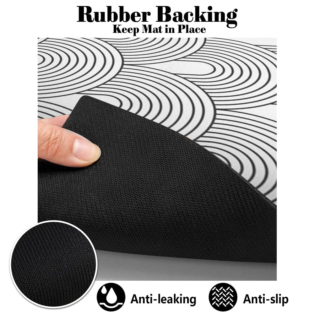 Tapis Ayiashiab nettoyage facile, se nettoie rapidement avec un chiffon humide.