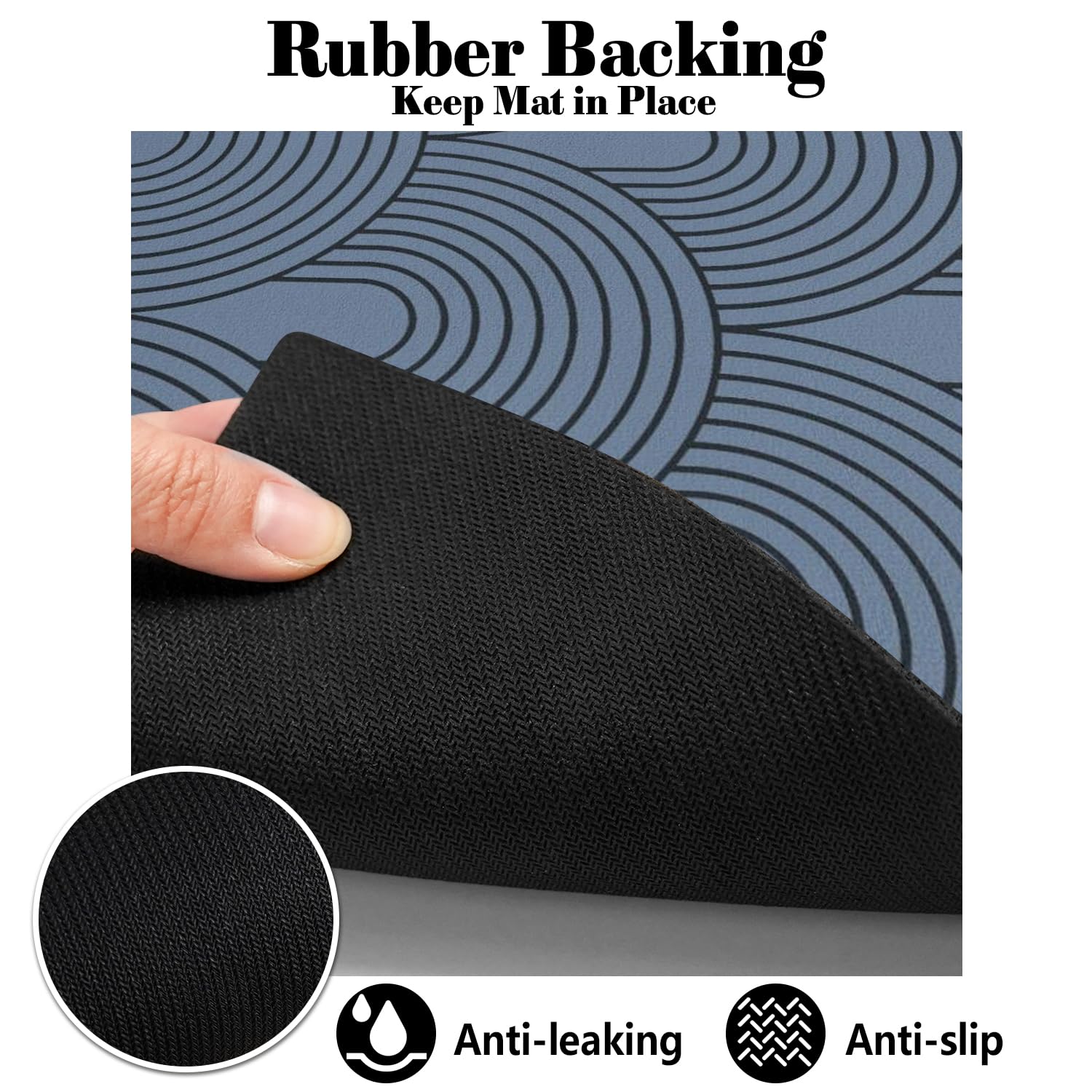 Tapis Ayiashiab nettoyage facile, essuyage rapide et séchage à l air