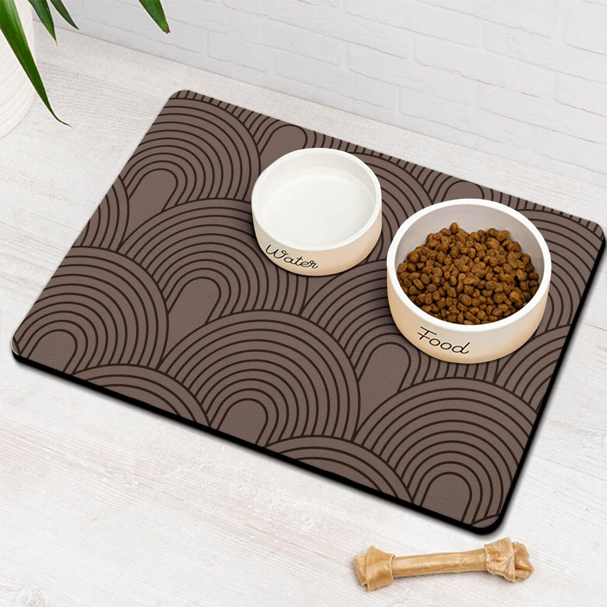 Tapis Nourriture Chien Ayiashiab Absorbant pour sols propres