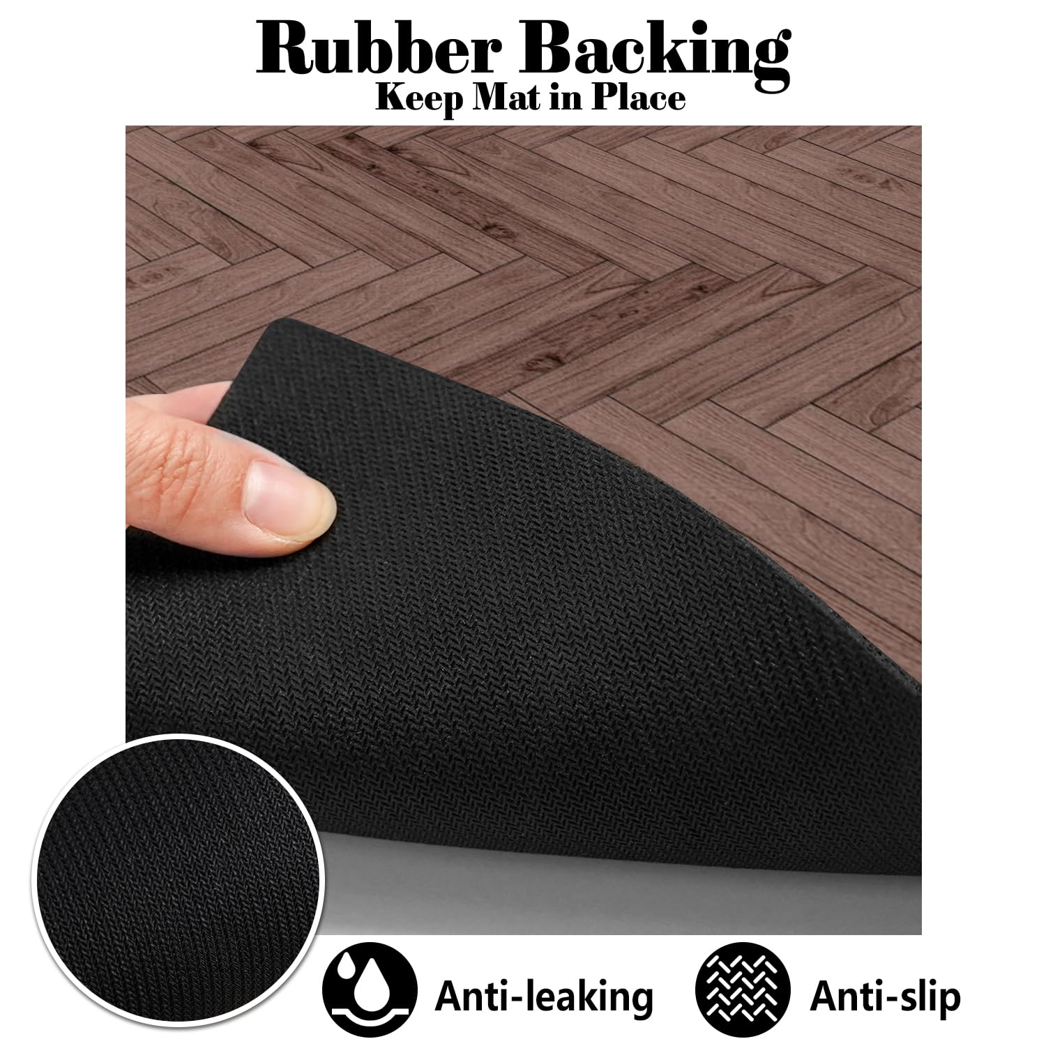 Tapis Ayiashiab polyvalent, utile sous nourriture et litière.
