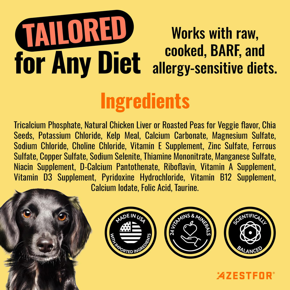 Azestfor kelp poudre chien : minéraux naturels intégrés aux repas.