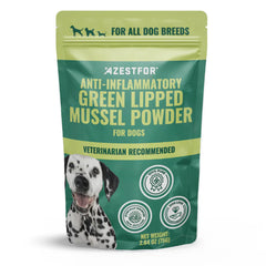 Azestfor Poudre moule verte de Nouvelle-Zélande, source naturelle d'oméga pour la mobilité canine.