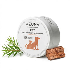 Azuna gel éliminateur d odeurs pour animaux – bocal au cèdre, odeurs maîtrisées