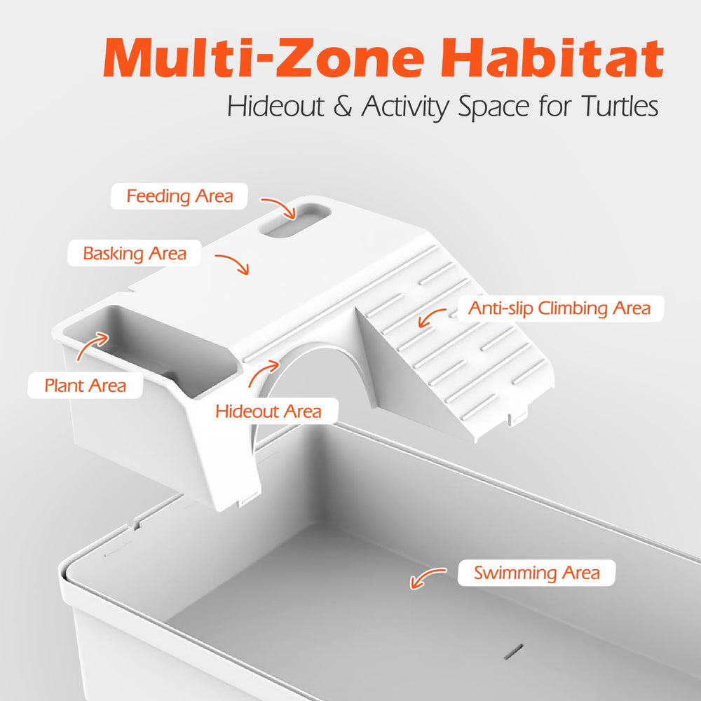 Zones d'activité multiples AZV favorisant nage et exploration.