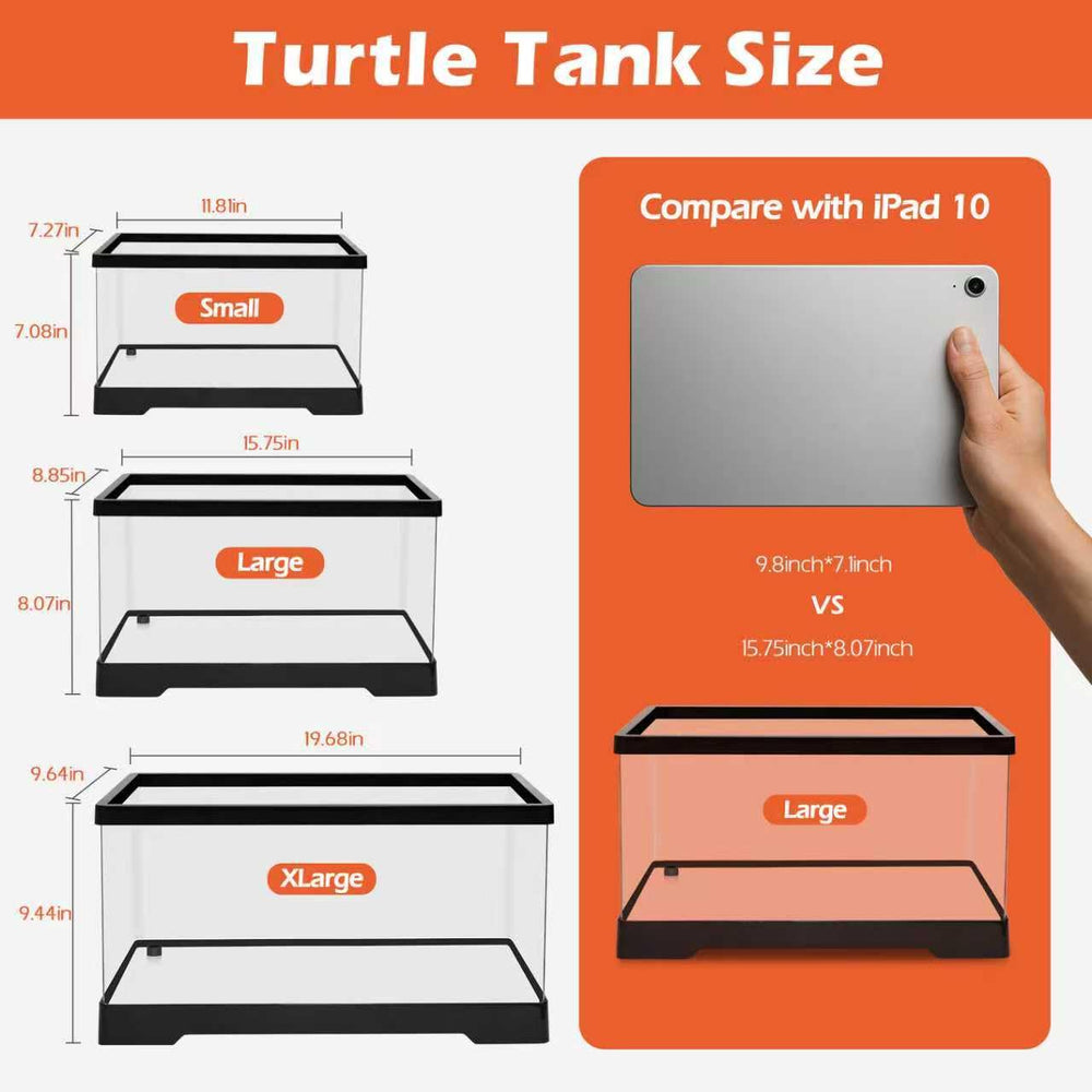 AZV petit aquarium tortue: filtre silencieux et eau claire pour le salon