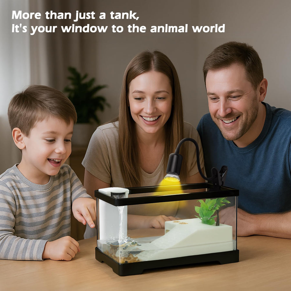 AZV petit aquarium tortue: kit accessoires tout-en-un pour démarrer
