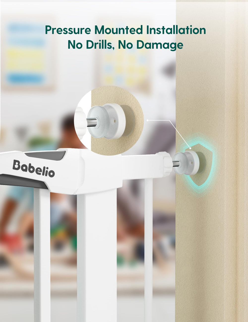 Barrière en acier robuste pouvant supporter jusqu’à 210 livres