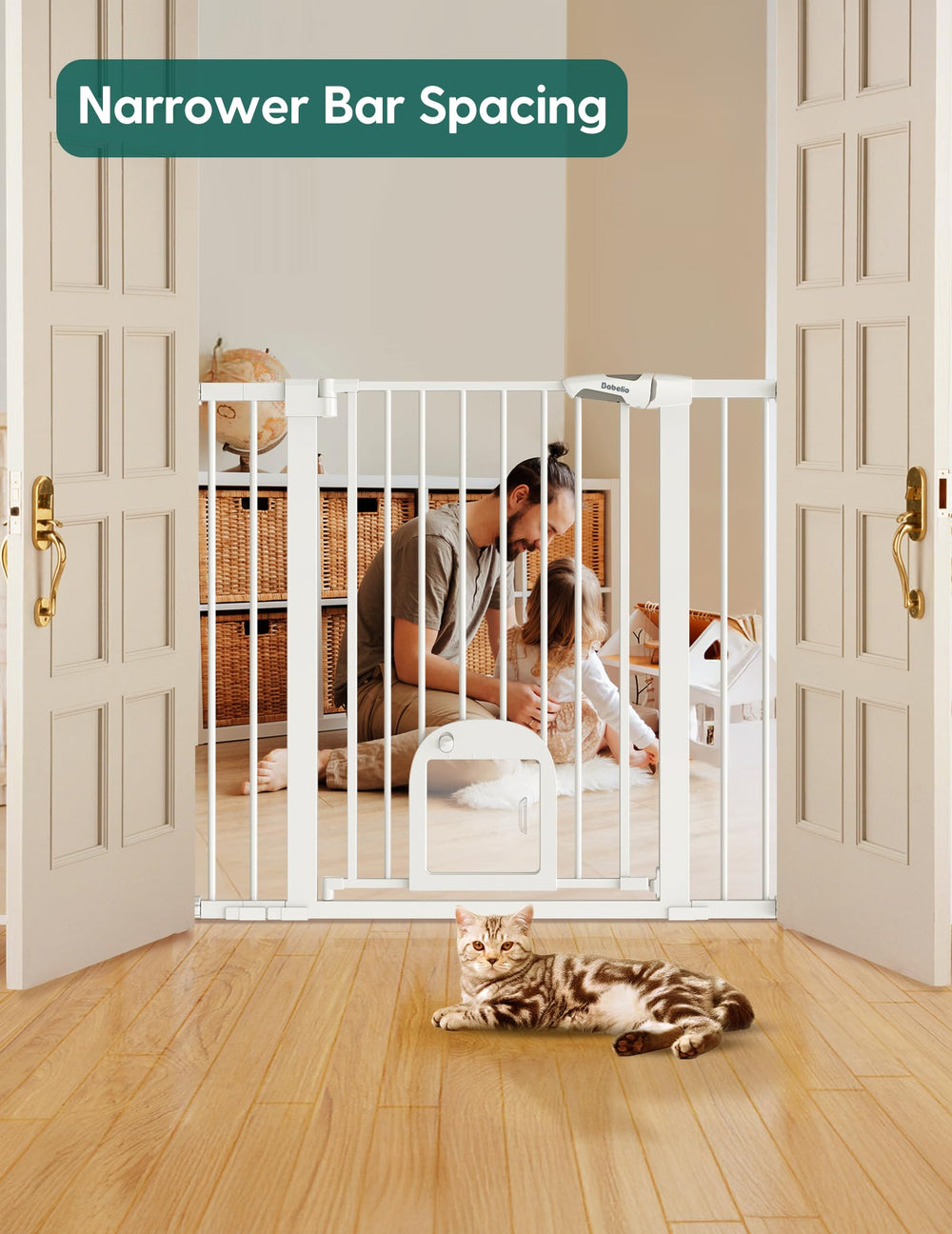 Verrouillage double Babelio pour enfants, usage simple pour adultes.