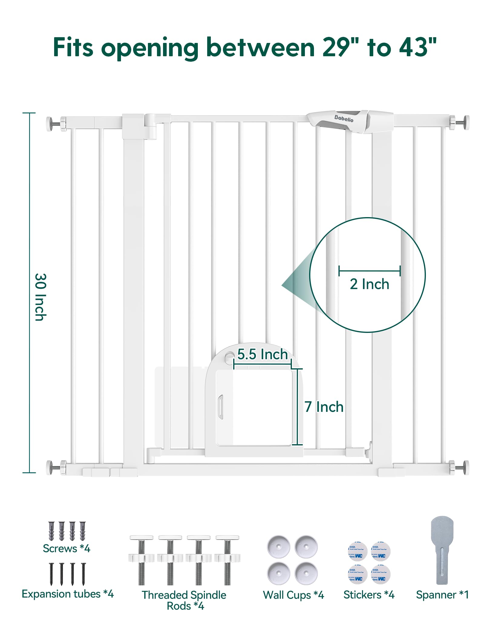 Usage pratique à une main avec Babelio barrière porte-chat.