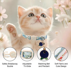 Babole Pet collier chat ajustable pour petits chats, croissance facilitée