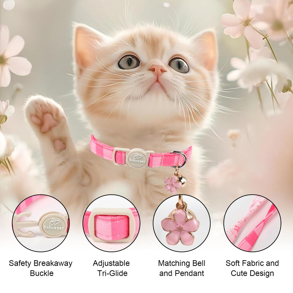 Babole Pet collier chat, clochette intégrée pour repérer rapidement votre compagnon.