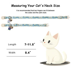 Babole Pet collier chat matière coton douce convient aux peaux sensibles