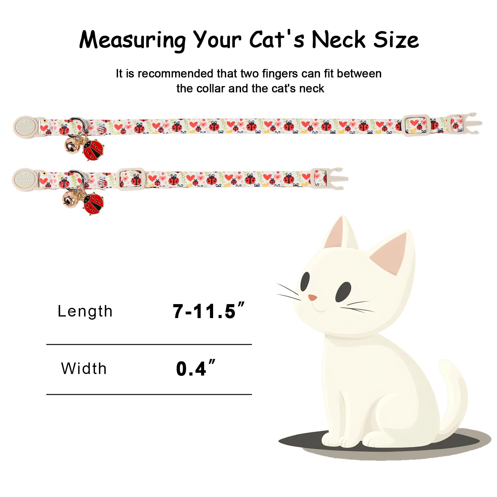 Babole Pet collier chat pendentif assorti — accessoire chic et identifiable pour personnaliser son look.