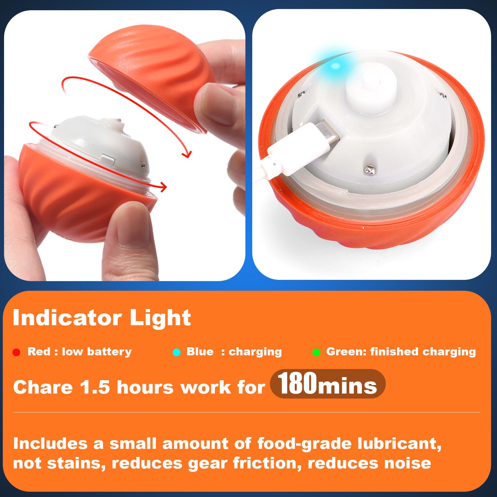 BABORUI indicateur-lumiere-charge indique clairement l’état de la batterie.