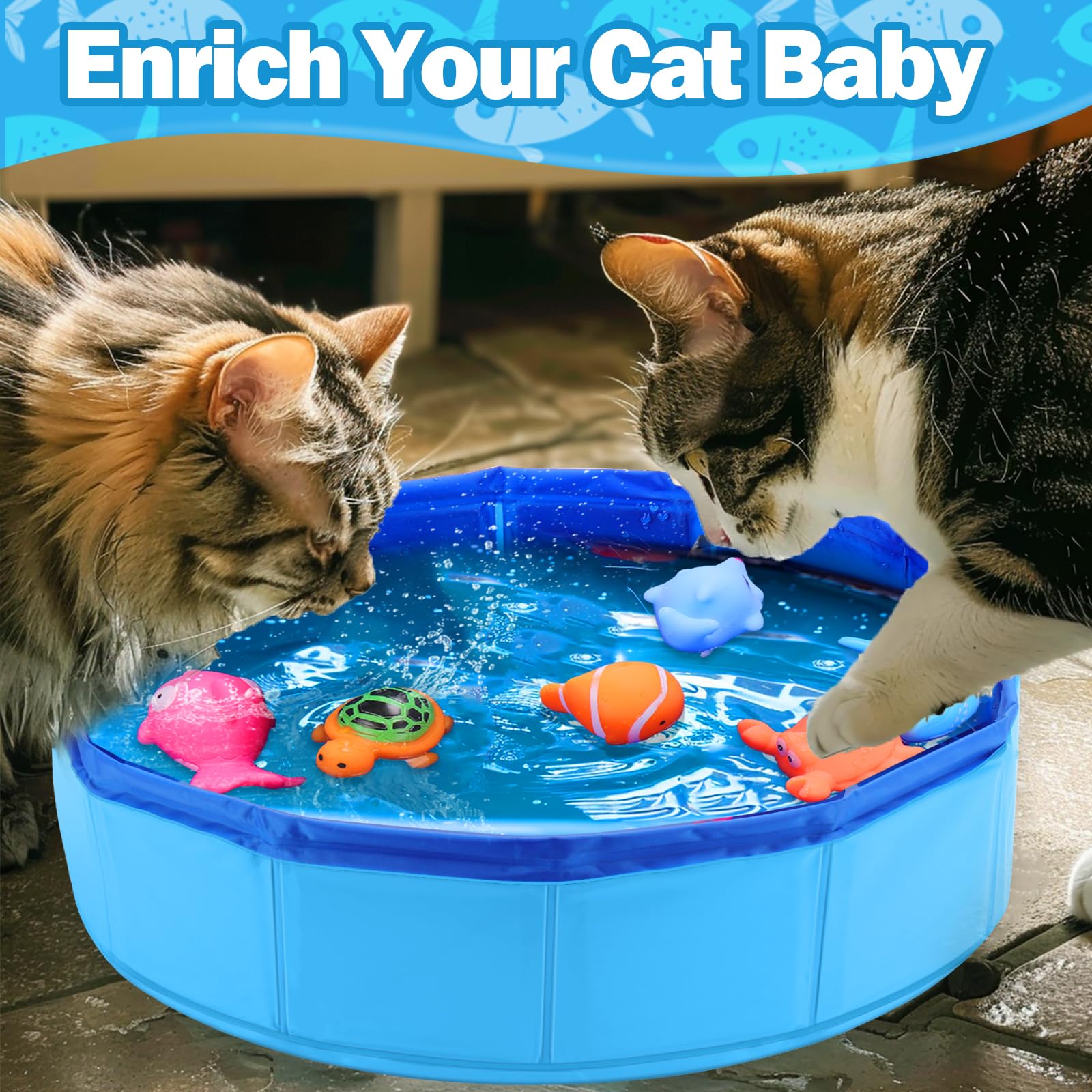 BABORUI jouet chat aquatique interactif poisson pour chasse ludique.