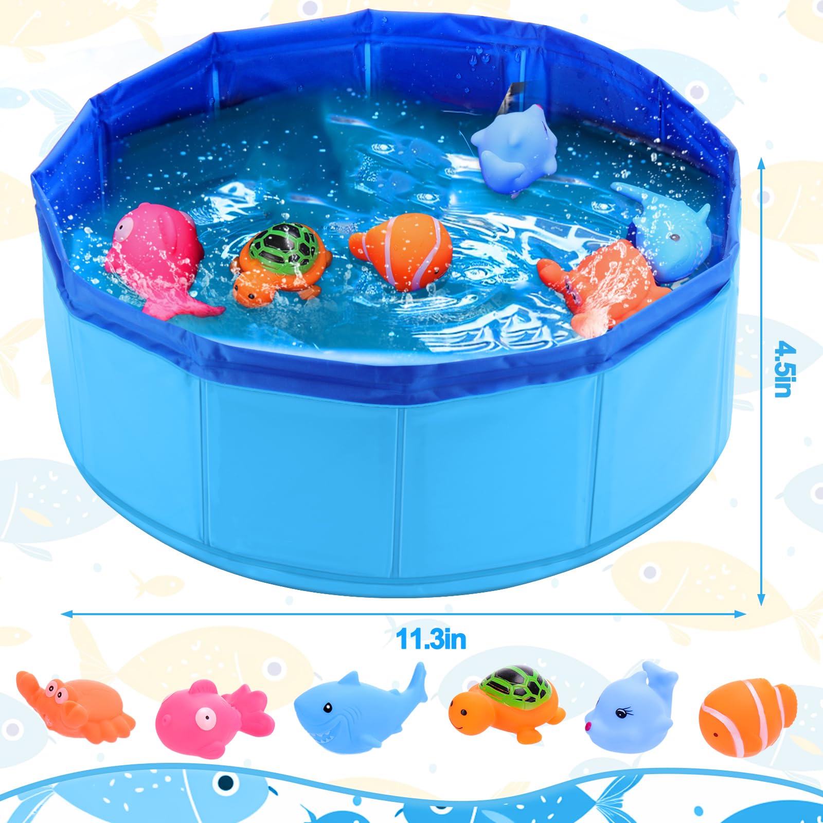 BABORUI jouet piscine en PVC sûr et léger pour chats.