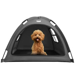 Babyezz Tente Extérieure pour Animaux gris petit, abri confortable et étanche.