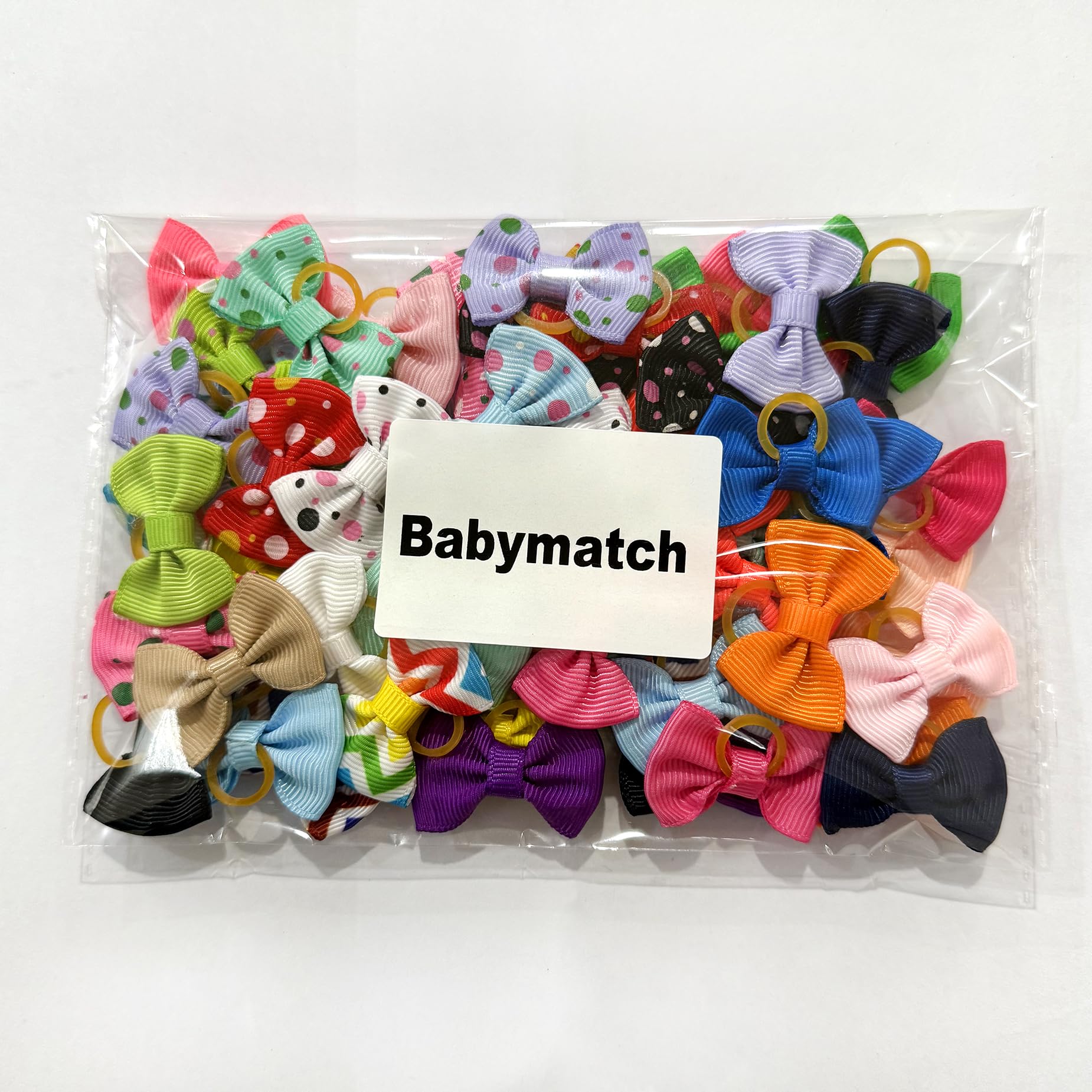 Babymatch noeud-chien-petit multicolore, touche festive et unique.