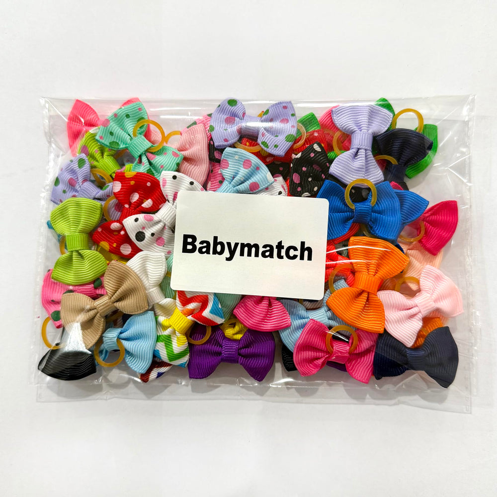 Babymatch noeud-chien-petit multicolore, touche festive et unique.