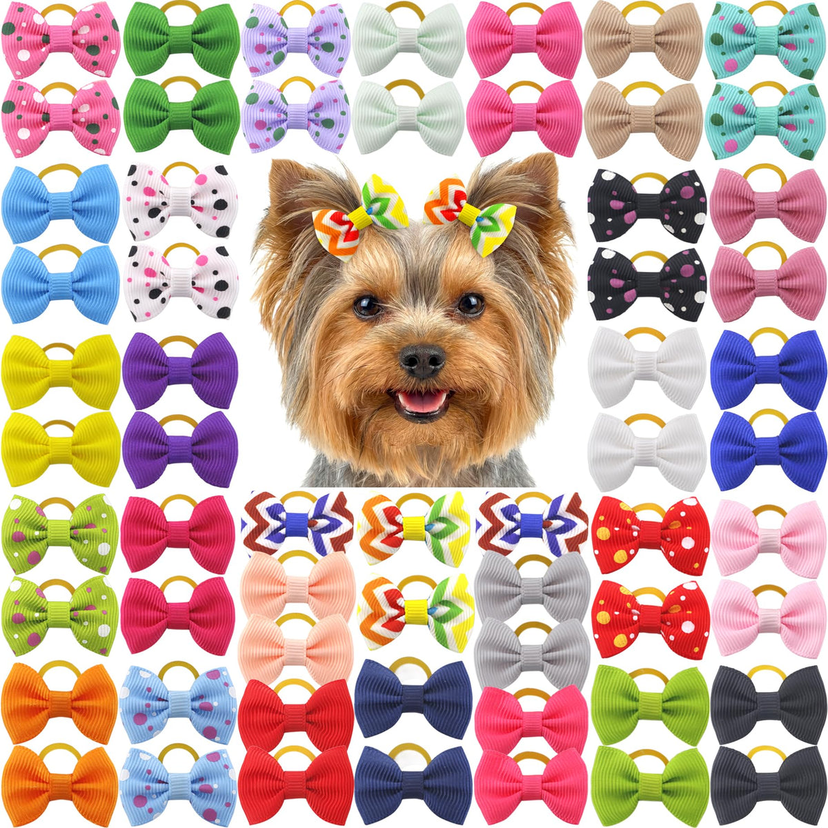 Babymatch noeud-chien-petit rose, accessoire élégant pour chiot, idéal pour promenades et photos.
