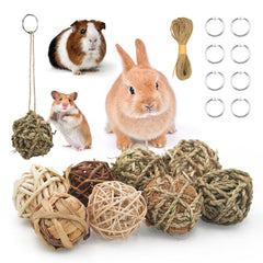 Bac-kitchen balle herbe suspendue pour lapin, stimulation naturelle et enrichissement.