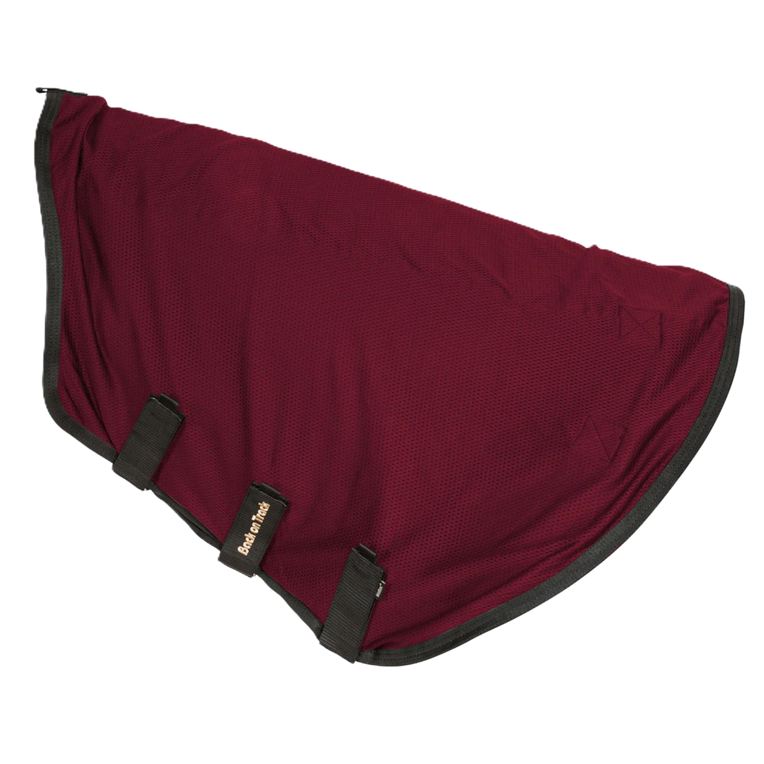 Back on Track – Couverture royale de cou, couleur vin, protège des frottements et se lave facilement.