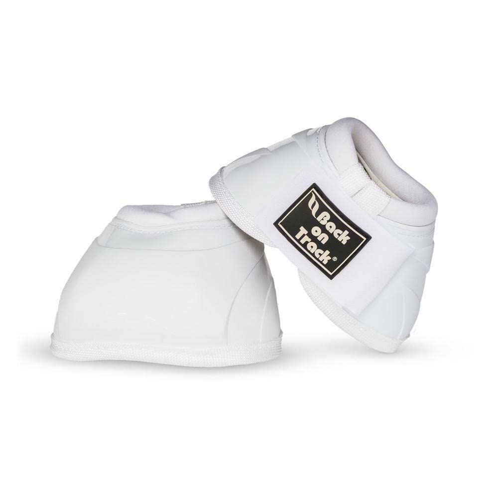 Back on Track Performance Bell Boots L White, vue avant, protection des sabots pendant l'effort.