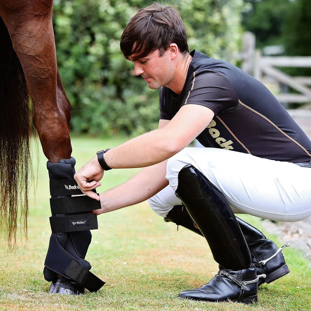 Back on Track Quick Wraps : doublure Welltex noire près de la peau pour le confort.
