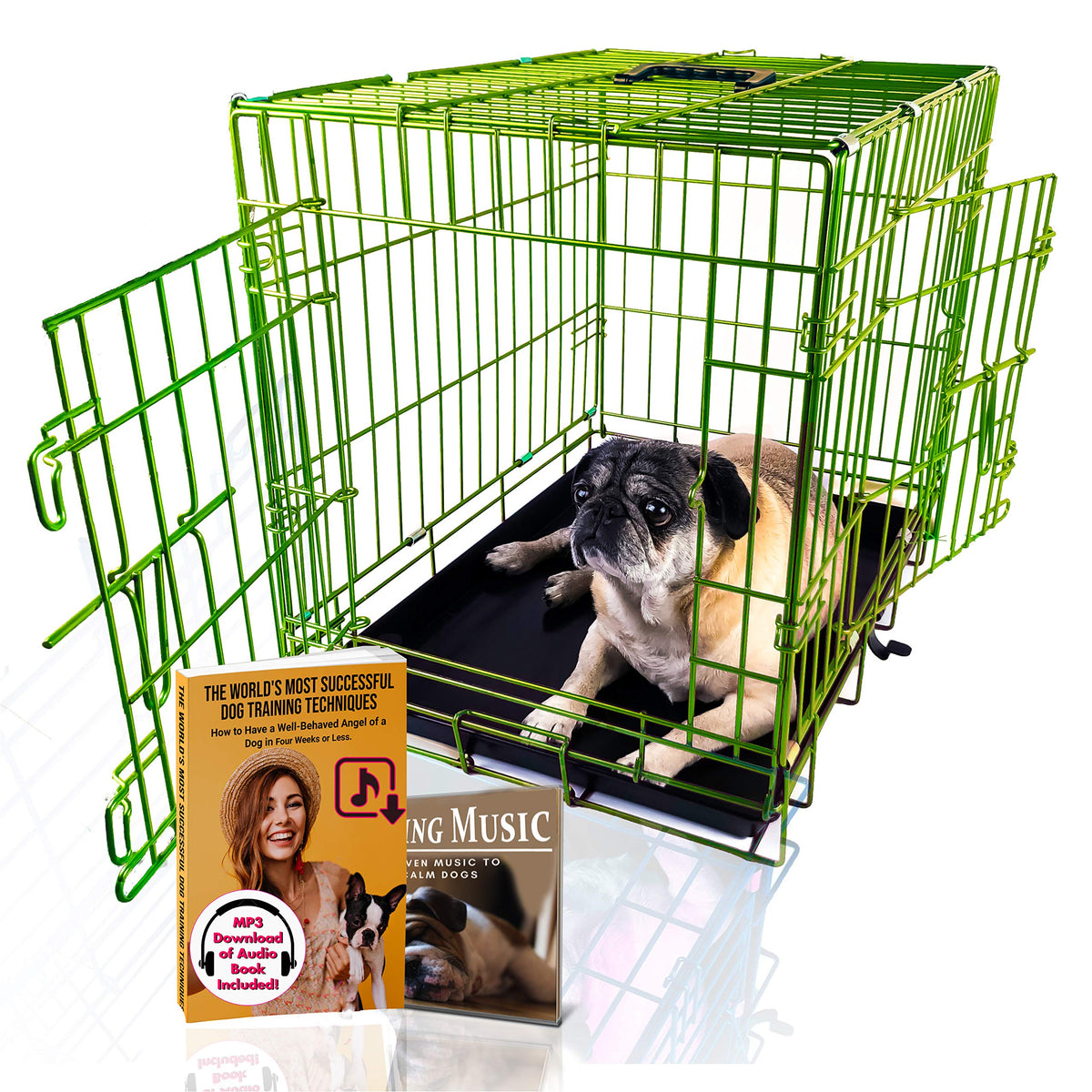 Cage pour chien BACKYARD EXPRESSIONS avec portes doubles pour accès facile et espace sûr.