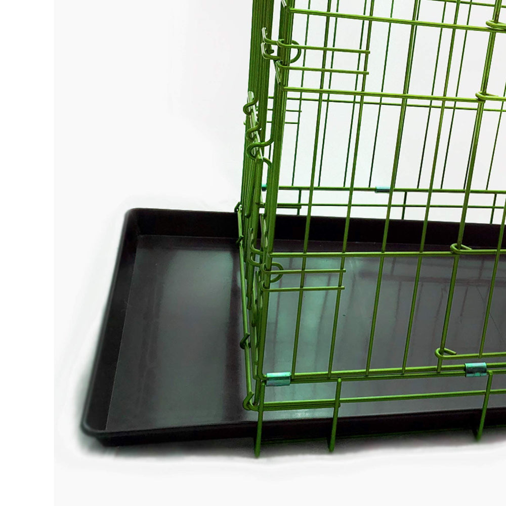 Conception pliable et compacte de la cage chien BACKYARD EXPRESSIONS pour rangement rapide.