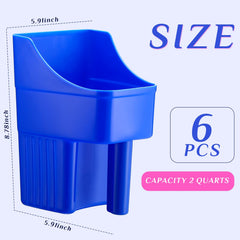 Doseur plastique Baderke, capacité 2 quarts, dosage précis.