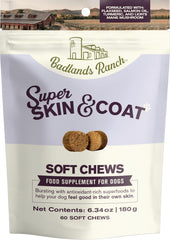 Badlands Ranch bouchées douces pour un poil brillant et une peau saine.