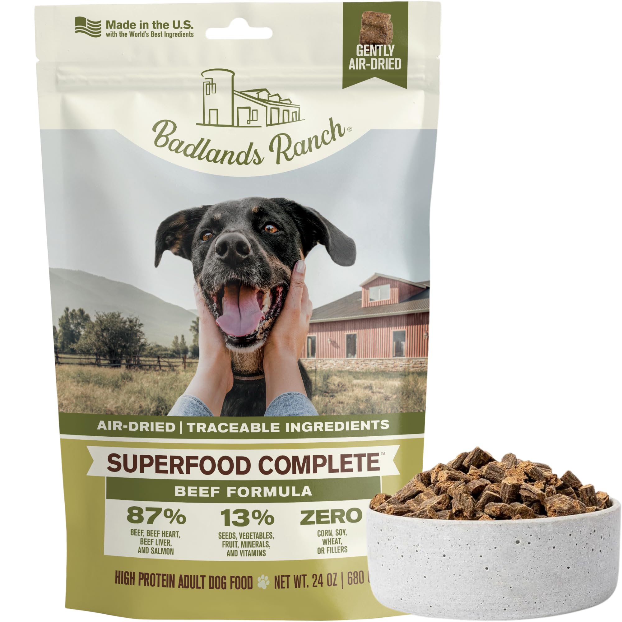 BADLANDS RANCH emballage pratique pour l alimentation quotidienne.
