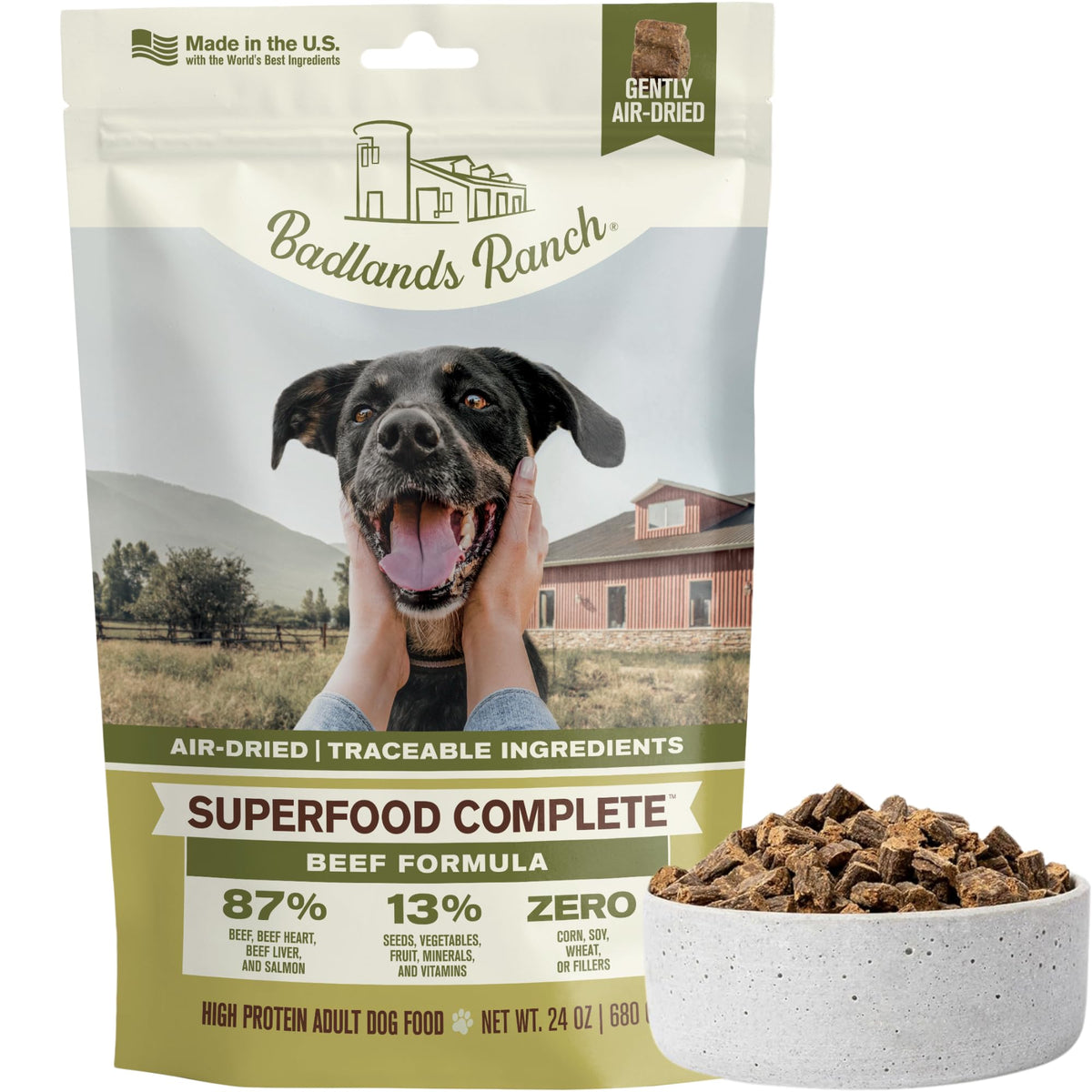 BADLANDS RANCH emballage pratique pour l alimentation quotidienne.